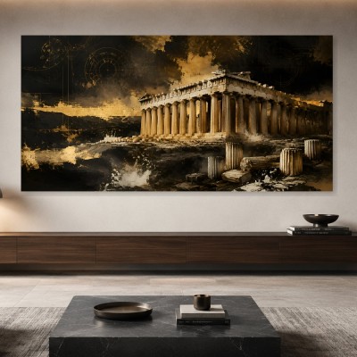 Antikes Tempelrelief als Wandbild oder Fine Art Print