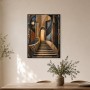 Architektonische Mosaiktreppe als Wandbild oder Kunstdruck