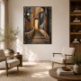 Architektonische Mosaiktreppe als Wandbild oder Kunstdruck