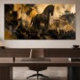 Antikes Epos als Wandbild oder Fine Art Print in Gold und Schwarz