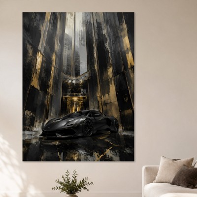 Luxuriöser Sportwagen als Acrylbild oder Leinwand für moderne Räume