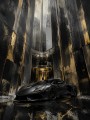 Luxuriöser Sportwagen als Acrylbild oder Leinwand für moderne Räume