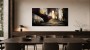 Abstraktes Wandbild oder Gallery Print mit goldenen Treppen und Licht