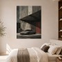 Sportwagen vor urbaner Wand, Modernes Wandbild oder Poster