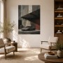 Sportwagen vor urbaner Wand, Modernes Wandbild oder Poster
