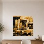 Goldener Supersportwagen als Luxus Wandbild oder Fine Art Print