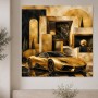 Goldener Supersportwagen als Luxus Wandbild oder Fine Art Print