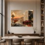 Roter Sportwagen im Sonnenuntergang, Modernes Wandbild oder Fine Art Print