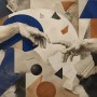 Abstrakte Kunst mit Händen als Wandbild oder Kunstdruck
