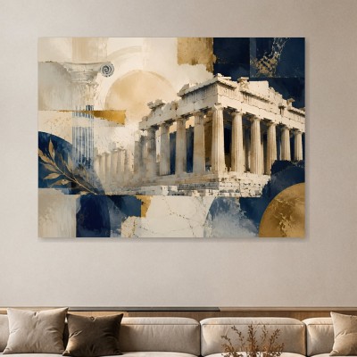 Antikes Tempelmotiv als Modernes Wandbild oder Fine Art Print