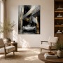 Silberner Supersportwagen als Leinwand oder Acrylbild