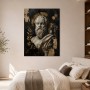 Antikes Porträt als Wandbild oder Fine Art Print in Gold und Schwarz