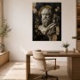Antikes Porträt als Wandbild oder Fine Art Print in Gold und Schwarz