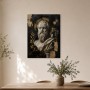 Antikes Porträt als Wandbild oder Fine Art Print in Gold und Schwarz