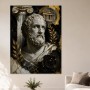 Antiker Porträt-Kunstwerk, Wandbild oder Fine Art Print mit goldenen Akzenten