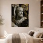 Antiker Porträt-Kunstwerk, Wandbild oder Fine Art Print mit goldenen Akzenten