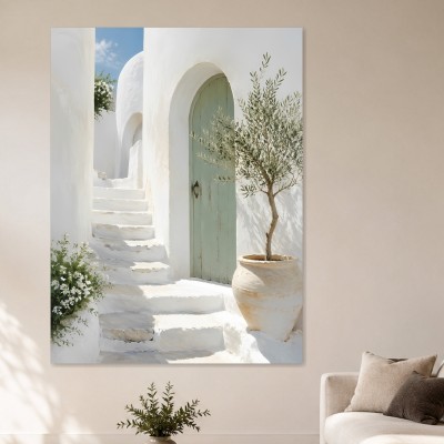 Mediterrane Architektur als Wandbild oder Leinwandbild