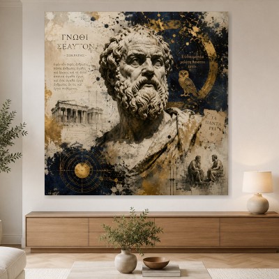 Sokrates Porträt als Fine Art Print oder Leinwandbild