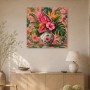 Tropisches Blumenarrangement als Wandbild oder Kunstdruck