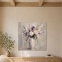 Blumenstillleben als Leinwand oder Poster in zarten Violetttönen