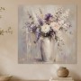 Blumenstillleben als Leinwand oder Poster in zarten Violetttönen