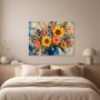 Leuchtender Blumenstrauß als Kunstwerk oder Fine Art Print