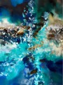 Ein Abstraktes Spiel in Blau