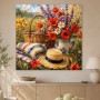 Blumenstillleben als Kunstdruck oder Wandbild im sommerlichen Feldlicht