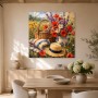 Blumenstillleben als Kunstdruck oder Wandbild im sommerlichen Feldlicht