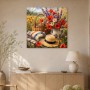 Blumenstillleben als Kunstdruck oder Wandbild im sommerlichen Feldlicht