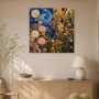 Garten unter Sternen, Leinwand oder Kunstwerk