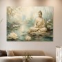Meditative Buddha am Wasser als Fine Art Print oder Acrylbild