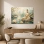 Meditative Buddha am Wasser als Fine Art Print oder Acrylbild