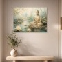Meditative Buddha am Wasser als Fine Art Print oder Acrylbild