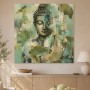 Buddha mit Lotusmotiv als Wandbild oder Leinwandbild