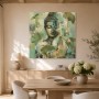 Buddha mit Lotusmotiv als Wandbild oder Leinwandbild