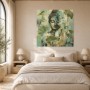 Buddha mit Lotusmotiv als Wandbild oder Leinwandbild