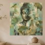 Buddha mit Lotusmotiv als Wandbild oder Leinwandbild