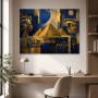 Ägyptische Collage zwischen Leinwand und Poster