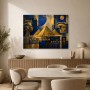 Ägyptische Collage zwischen Leinwand und Poster