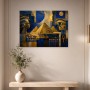 Ägyptische Collage zwischen Leinwand und Poster
