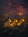 Mystische Nachtlandschaft als Leinwand oder Fine Art Print