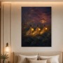 Mystische Nachtlandschaft als Leinwand oder Fine Art Print