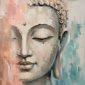 Meditativer Buddha Wandbild, Acrylbild oder Fine Art Print