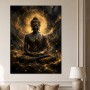 Goldener Buddha im Licht, Acrylbild oder Fine Art Print