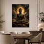 Goldener Buddha im Licht, Acrylbild oder Fine Art Print