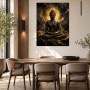 Goldener Buddha im Licht, Acrylbild oder Fine Art Print