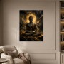 Goldener Buddha im Licht, Acrylbild oder Fine Art Print
