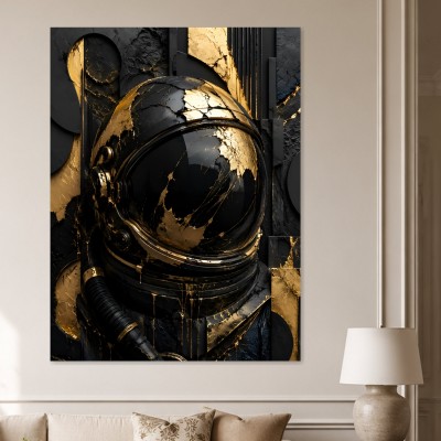 Luxuriöses Astronautenmotiv als Acrylbild oder Modernes Wandbild