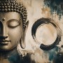 Buddha im Fokus als Modernes Wandbild oder Acrylbild